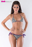 LIONESS Animal Print Scrunch Bikini