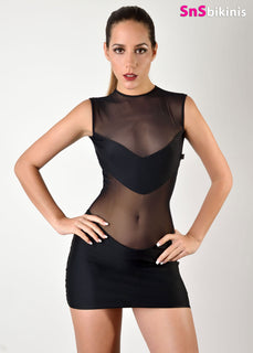 ATHENA Sexy Sheer Translucent Dress