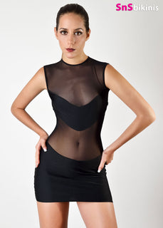 ATHENA Sexy Sheer Translucent Dress