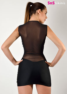ATHENA Sexy Sheer Translucent Dress