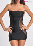 LUXURY Sensual Sheer Party Mini Dress
