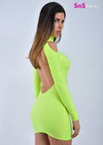PRINCESS SEXY LONG-SLEEVES MINI DRESS