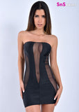 SCARLETT Sexy Sheer Mini Dress