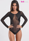 LADY New Sheer Longsleeves BodySuit