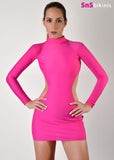 VANESSA Elegant Long Sleeve Lycra Dress