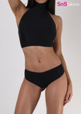WAVE BREAKER Sporty Maxi Halter Top and Boy Short Bikini