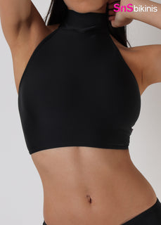 WAVE BREAKER Sporty Maxi Halter Top and Boy Short Bikini