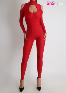 WILDCAT New Stretchy Sexy Long Sleeves Jumpsuit