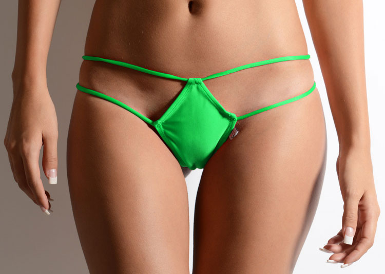 AFRODITA Sensual Diamond Stripes Thong Mini bikini