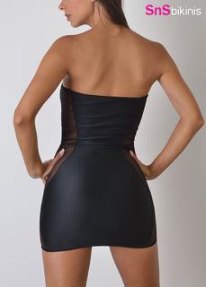 ANGEL BABY Elegant and Sexy Sheer Mini Dress