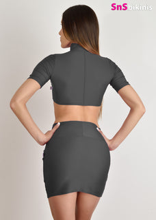Sexy HIDDEN LOVE Skirt and Top set