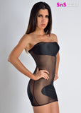 MIDNIGHT Very Sexy Translucent Mini Dress