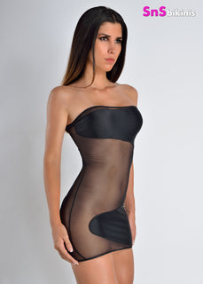 MIDNIGHT Very Sexy Translucent Mini Dress