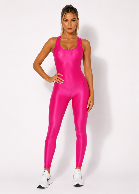 Scarlett New Shiny Effect Jump Suit