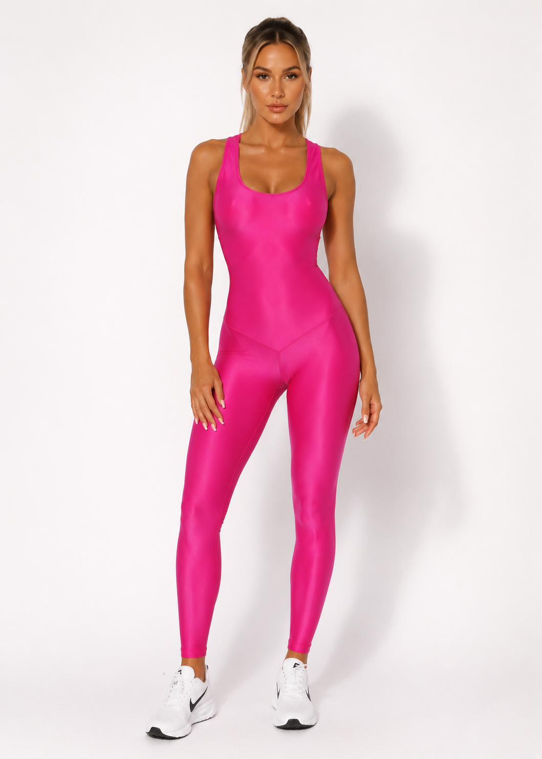 Scarlett New Shiny Effect Jump Suit