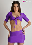 SELENA Sexy Tied Top and Skirt