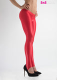 New! HOT SAUCE Shiny Liquid Effect Leggings
