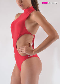 SWEET PLUM Very Sexy Tie sides and turtleneck Swimsuit