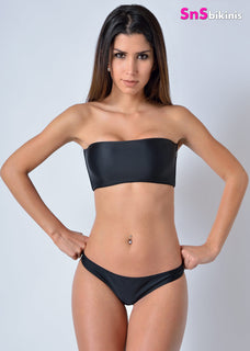 TROUBLE Sexy Strapless Top Brazilian Bikini