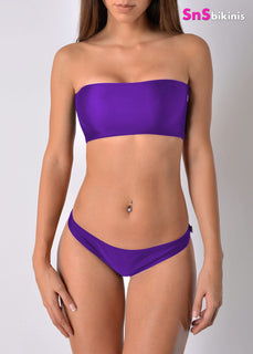 TROUBLE Sexy Strapless Top Brazilian Bikini