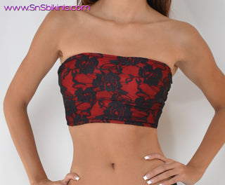 PASSION FLOWERS Sexy Strapless Top