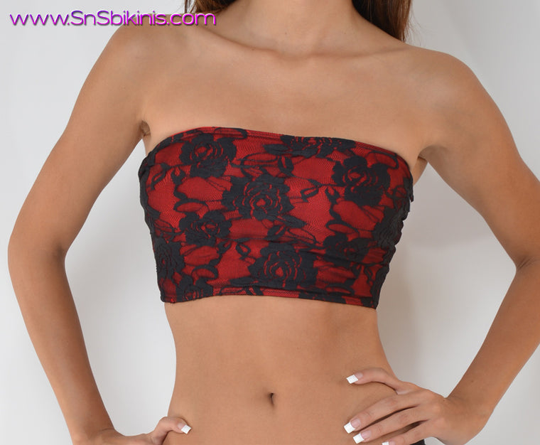 PASSION FLOWERS Sexy Strapless Top