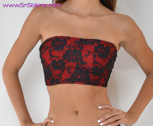 PASSION FLOWERS Sexy Strapless Top